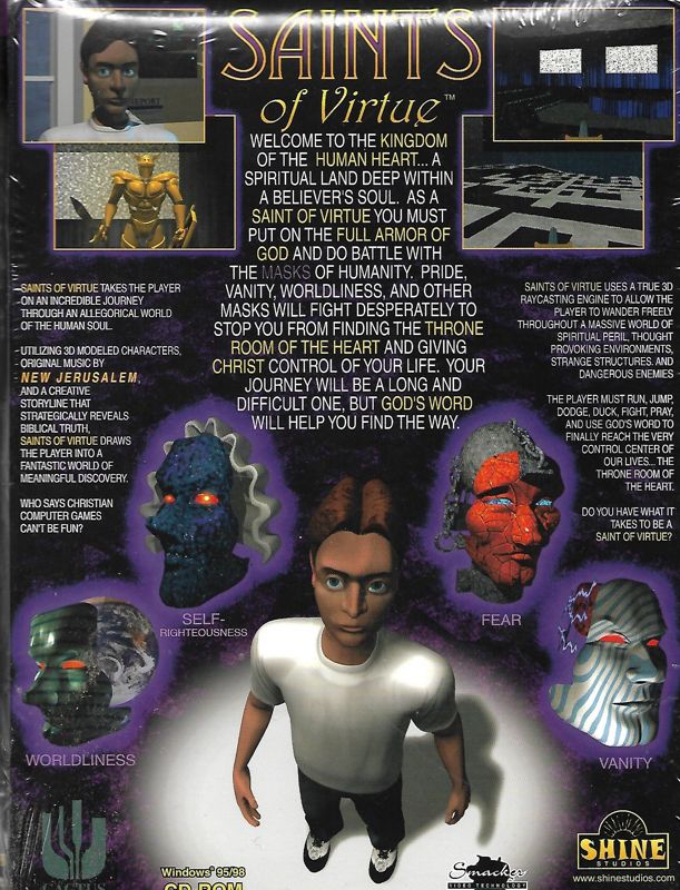 Back Cover for Saints of Virtue (Windows)