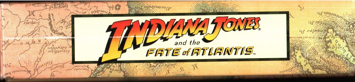 Spine/Sides for Indiana Jones and the Fate of Atlantis (DOS) (3.5'' Floppy Disk release): Top