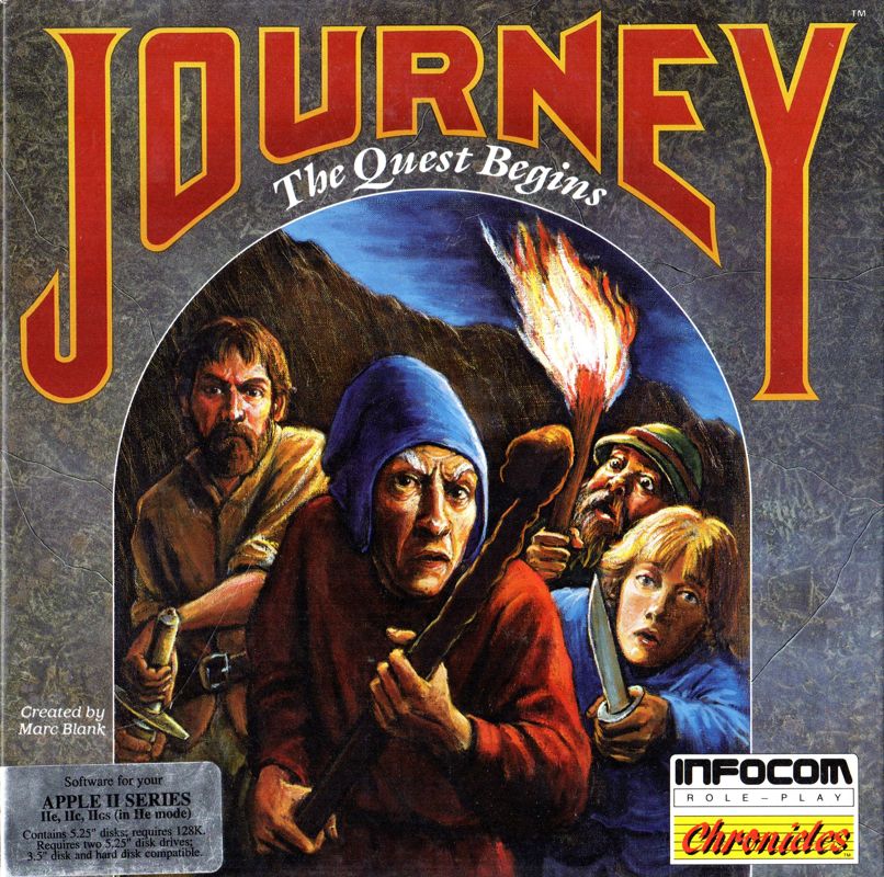 Front Cover for Journey: The Quest Begins (Apple II)