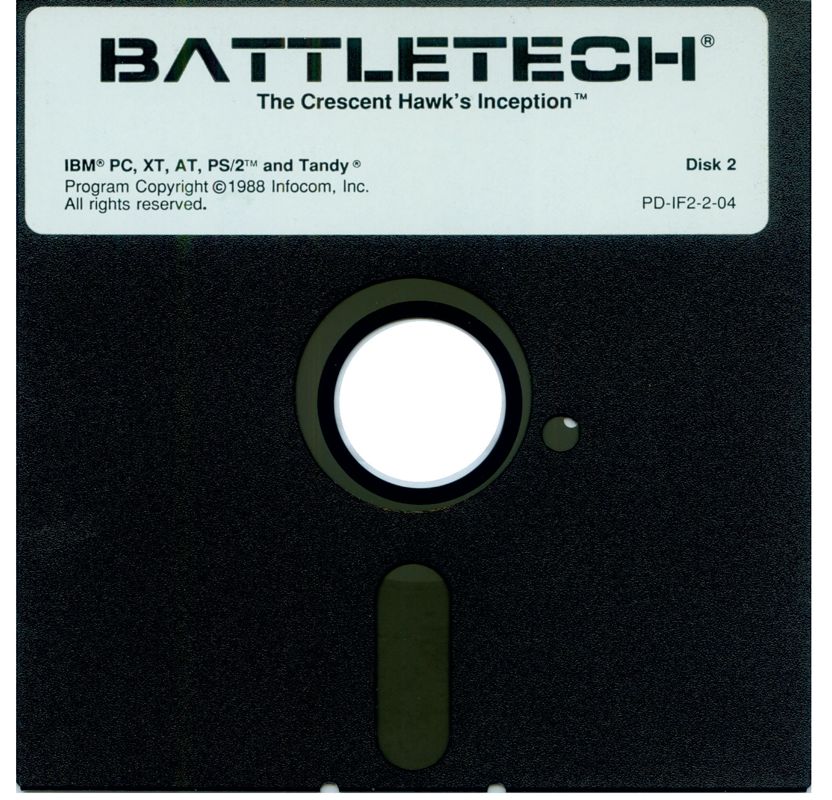 Media for BattleTech: The Crescent Hawk's Inception (DOS): Disk 2/2