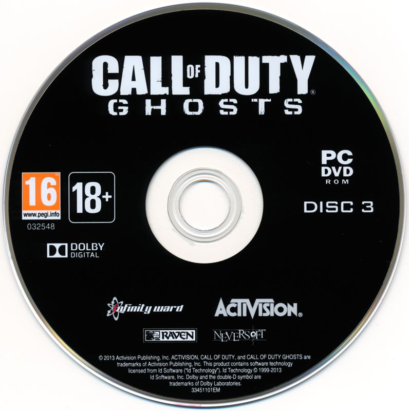 Media for Call of Duty: Ghosts (Windows): Disc 3