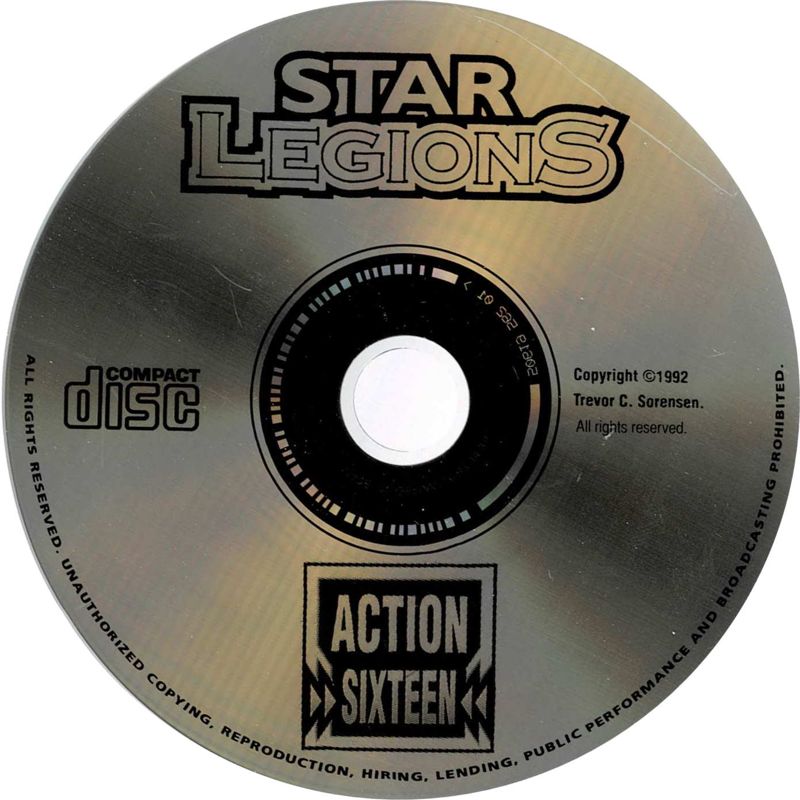 Media for Trevor Sorensen's Star Legions (DOS) (Action Sixteen release)