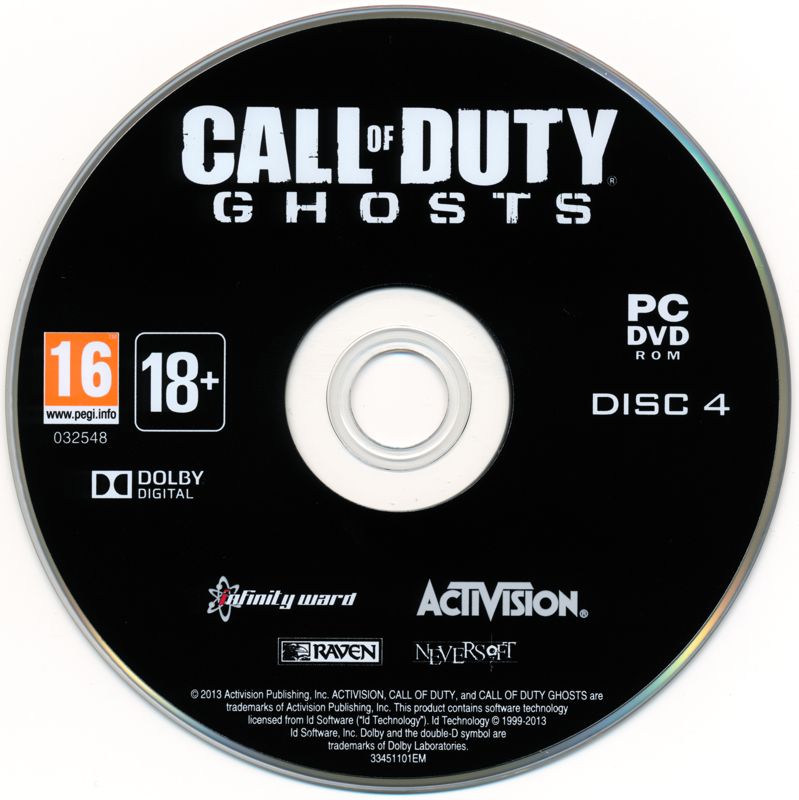 Media for Call of Duty: Ghosts (Windows): Disc 4