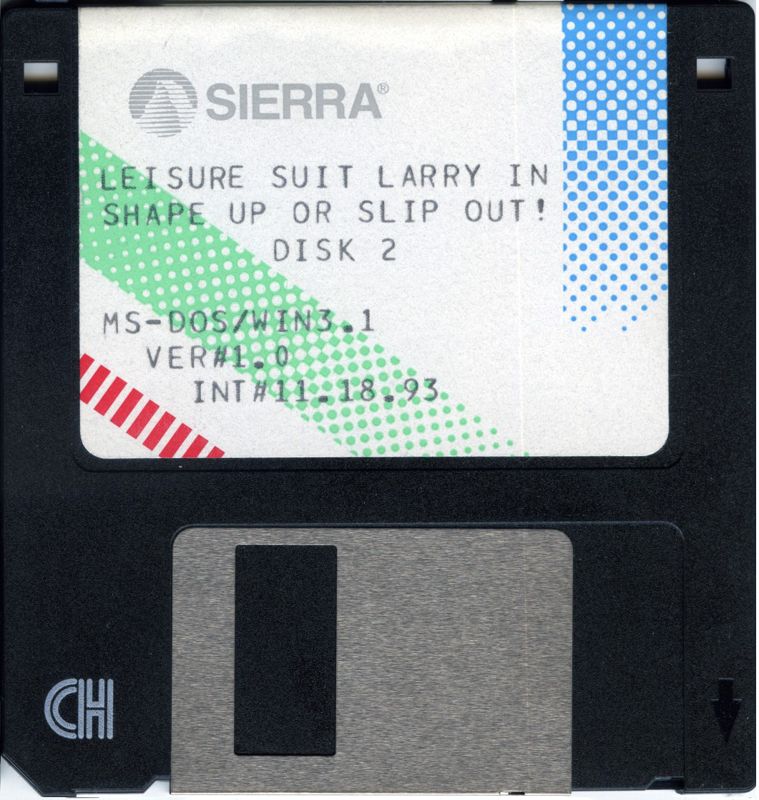 Media for Leisure Suit Larry 6: Shape Up or Slip Out! (DOS): Disk 2