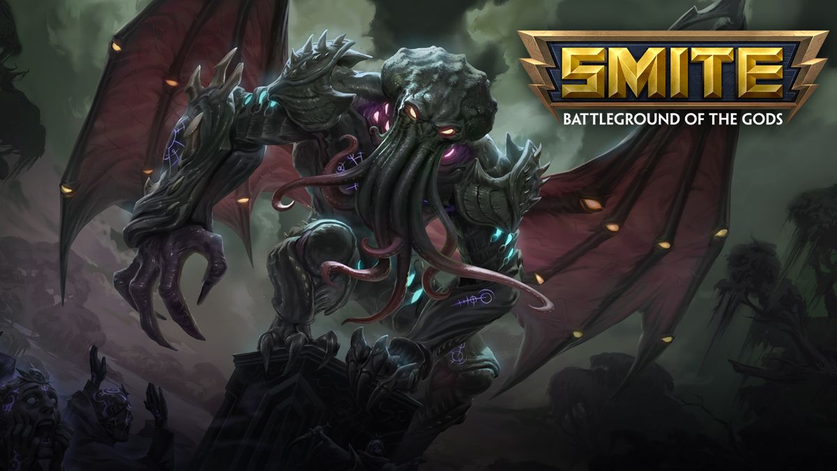 Front Cover for Smite: Battleground of the Gods (Nintendo Switch) (download release): New God: Cthulhu