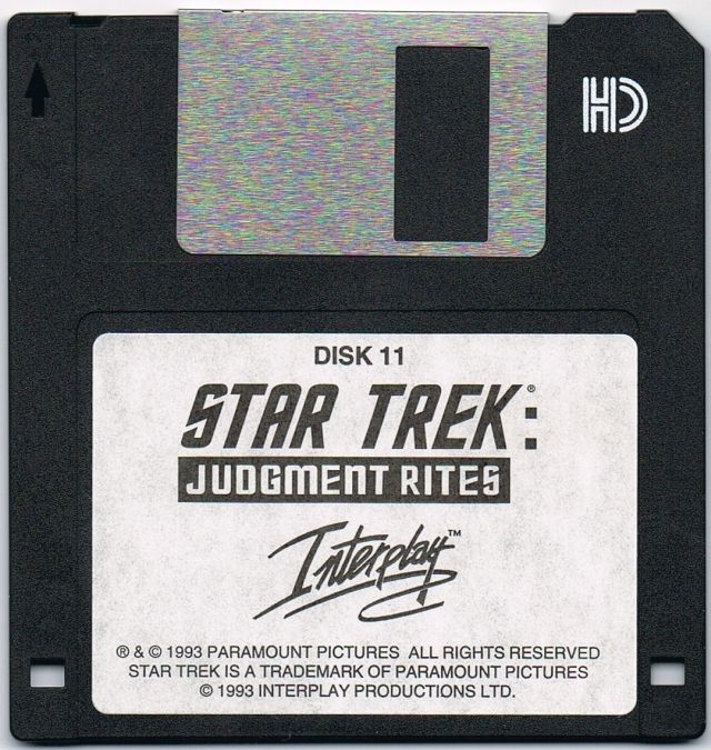 Media for Star Trek: Judgment Rites (DOS) (Alternate disk labels): Disk 11