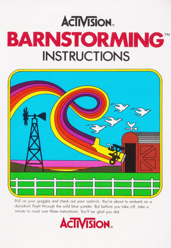 Manual for Barnstorming (Atari 2600) ("INTERNATIONAL EDITION"): English - Front (6-page)