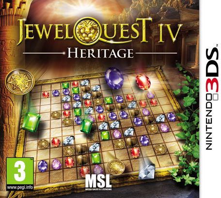 Front Cover for Jewel Quest IV: Heritage (Nintendo 3DS) (download release)