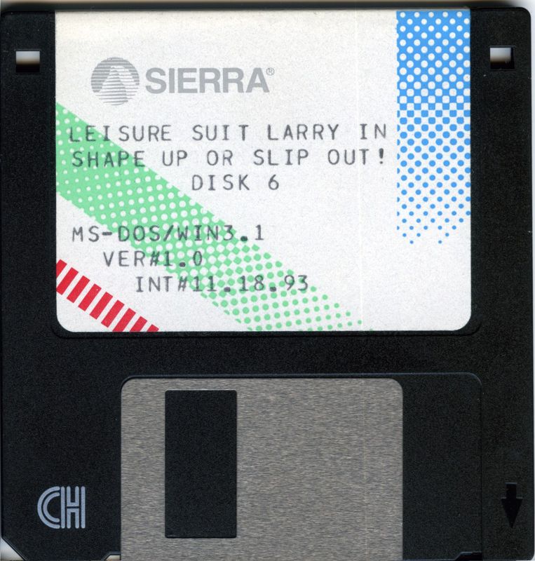 Media for Leisure Suit Larry 6: Shape Up or Slip Out! (DOS): Disk 6
