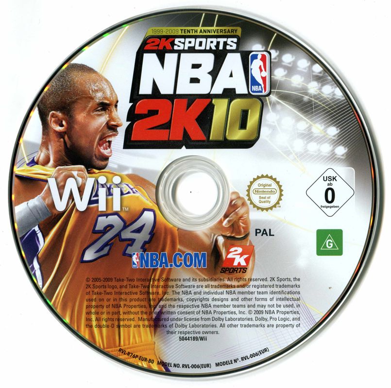 NBA 2K10 cover or packaging material - MobyGames