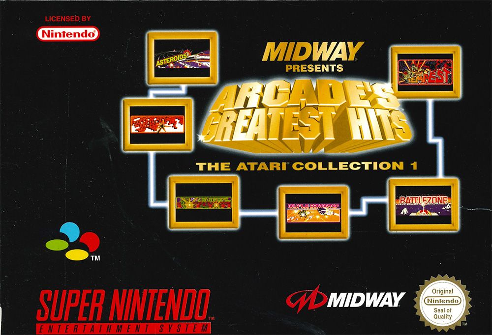 Front Cover for Arcade's Greatest Hits: The Atari Collection 1 (SNES)