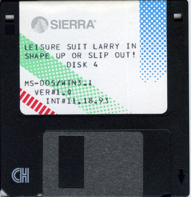 Media for Leisure Suit Larry 6: Shape Up or Slip Out! (DOS): Disk 4