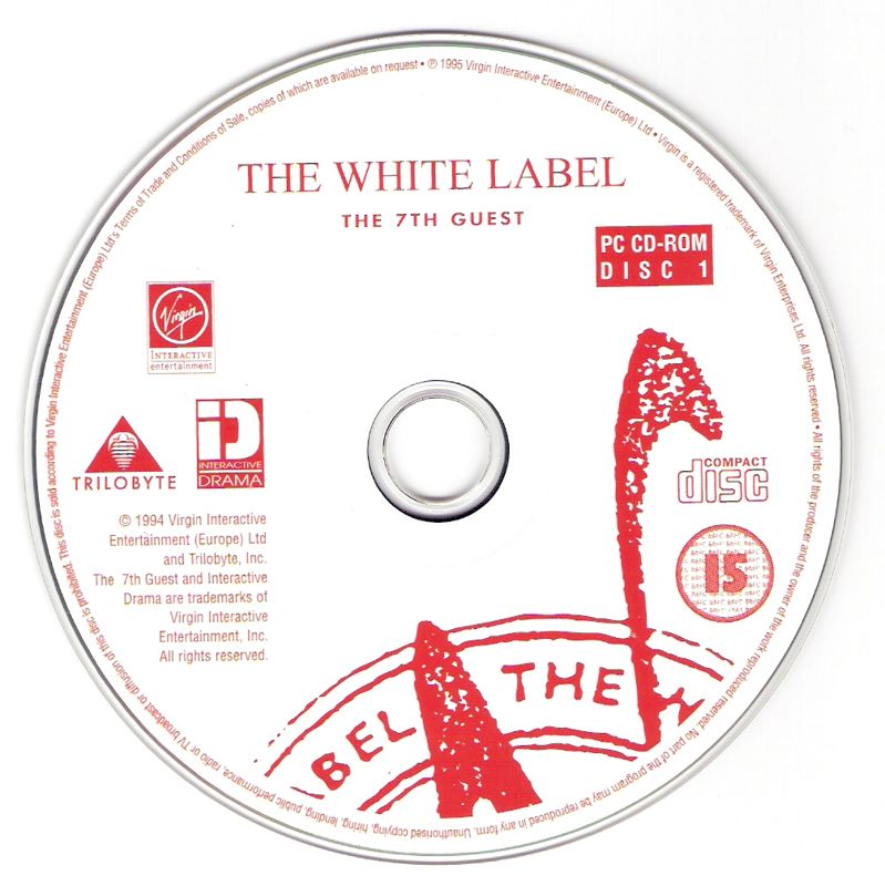 Media for The 7th Guest (DOS) (The White Label release): Disc 1/2