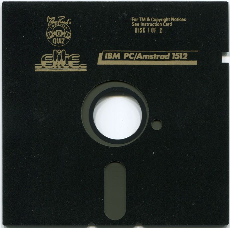 Media for Mike Read's Computer Pop Quiz (DOS): 5.25" Disk 1 of 2