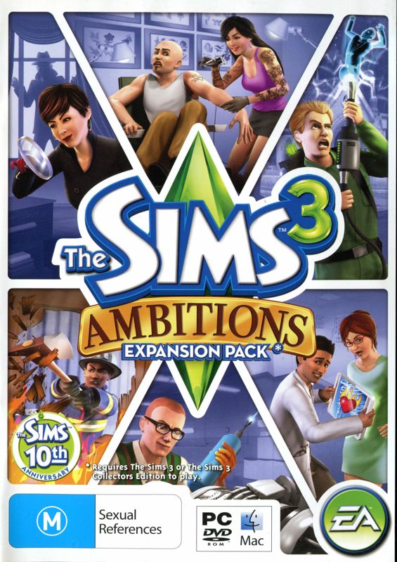 Front Cover for The Sims 3: Ambitions (Macintosh and Windows)