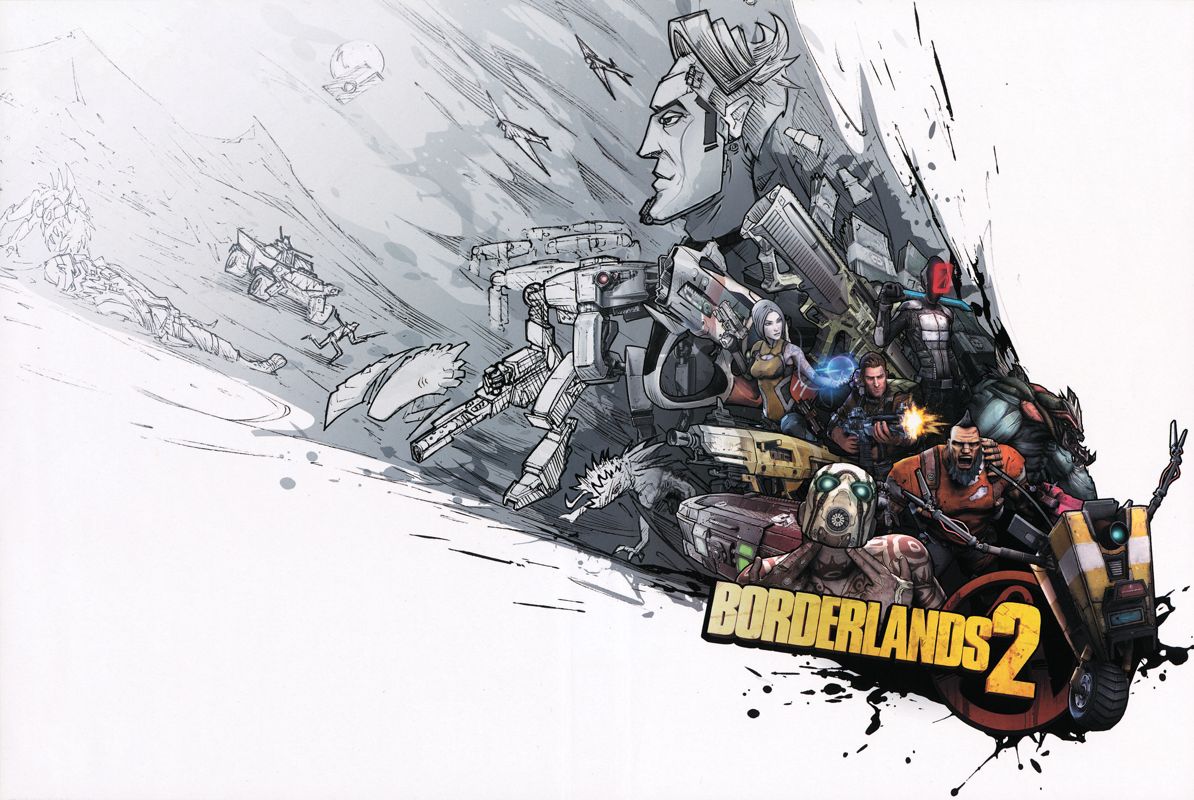 Inside Cover for Borderlands 2: Game of the Year Edition (Xbox 360): Full