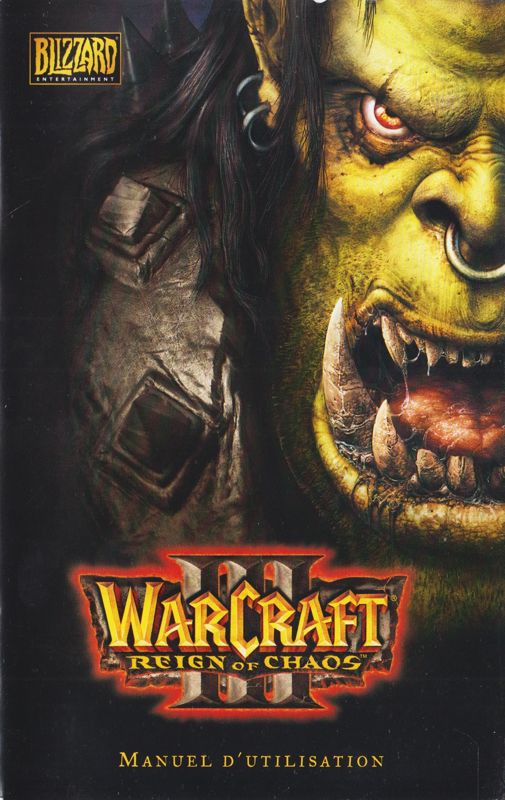 Manual for WarCraft III: Battle Chest (Macintosh and Windows): Reign of Chaos' Manual - Front