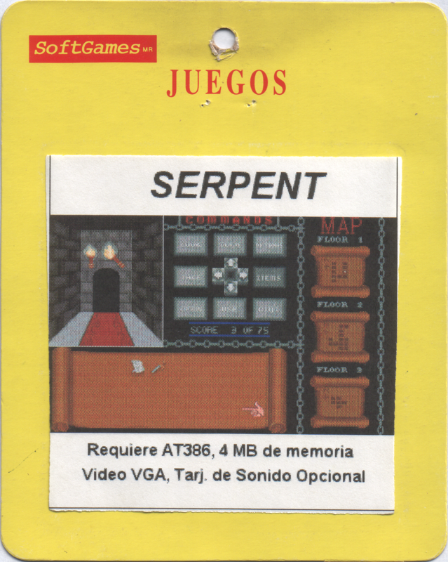Front Cover for SerpentHead (DOS)