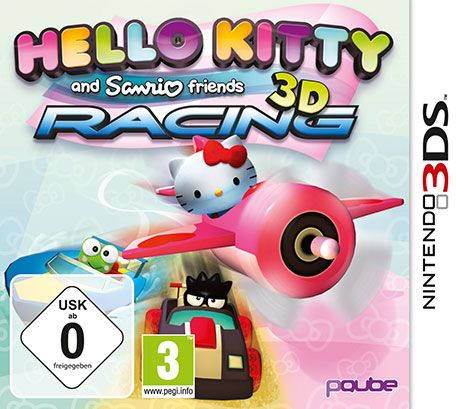 Front Cover for Hello Kitty and Sanrio Friends Racing (Nintendo 3DS) (download release)