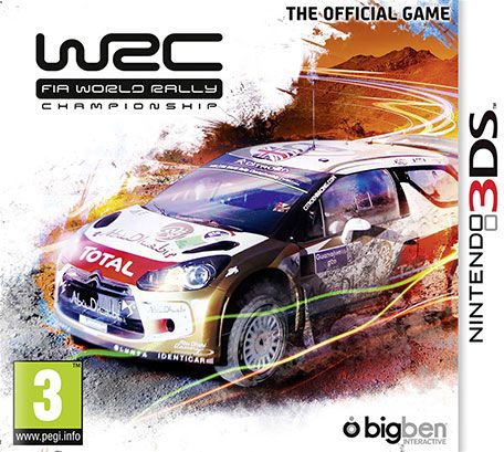 Front Cover for WRC FIA World Rally Championship: The Official Game (Nintendo 3DS) (download release)
