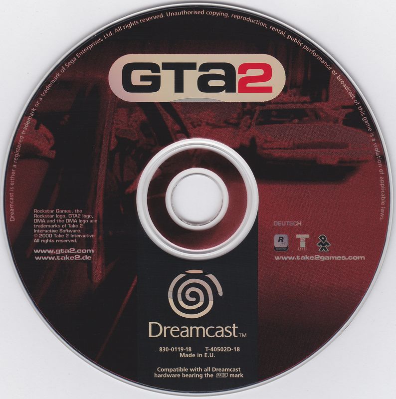 Media for Grand Theft Auto 2 (Dreamcast)