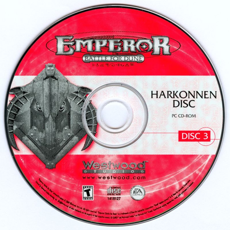 Media for Emperor: Battle for Dune (Windows): Disc 3 - Harkonnen