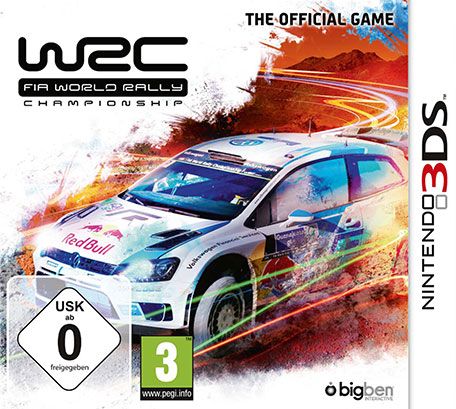 Front Cover for WRC FIA World Rally Championship: The Official Game (Nintendo 3DS) (download release)