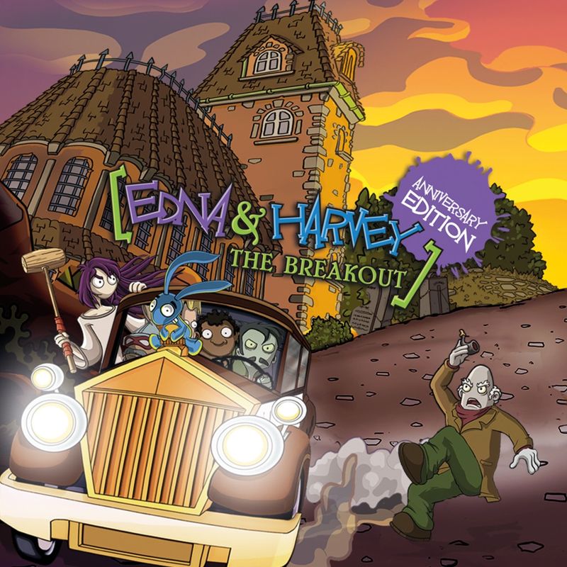 Front Cover for Edna & Harvey: The Breakout - Anniversary Edition (PlayStation 4) (download release)
