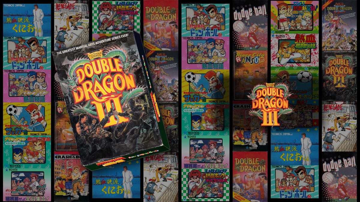 Front Cover for Double Dragon III: The Sacred Stones (Nintendo Switch) (NES version (download release))