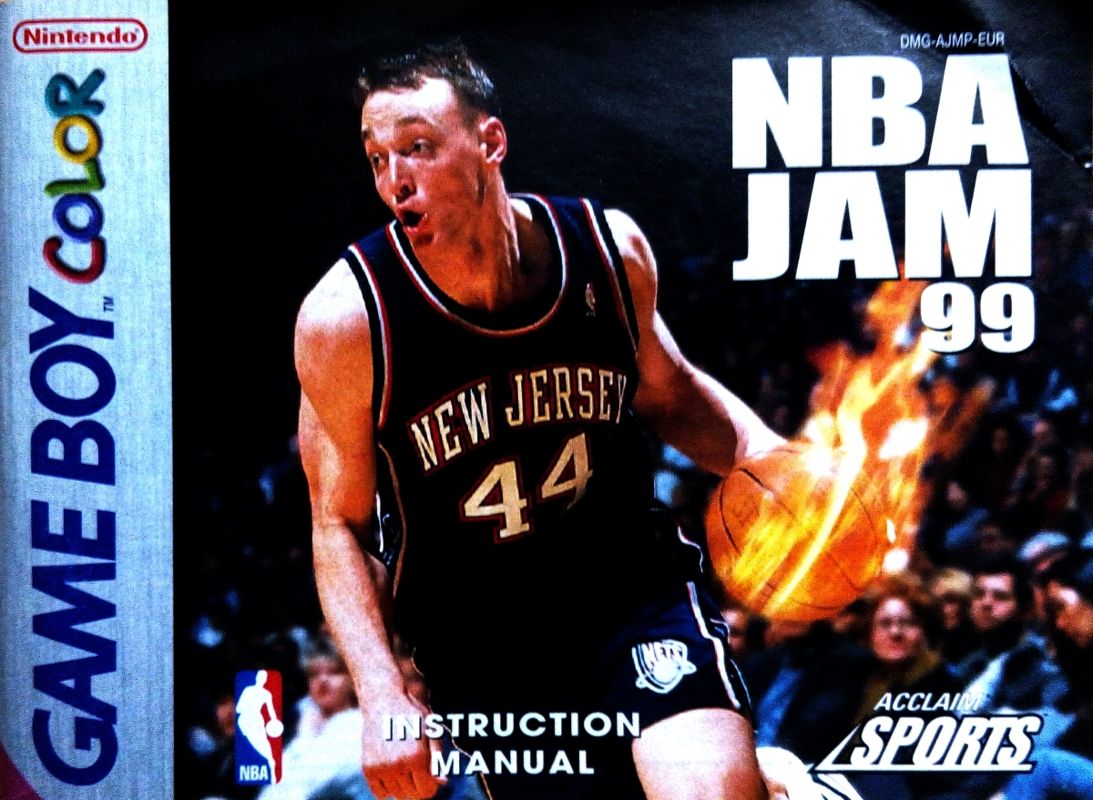 Manual for NBA Jam 99 (Game Boy Color): Front