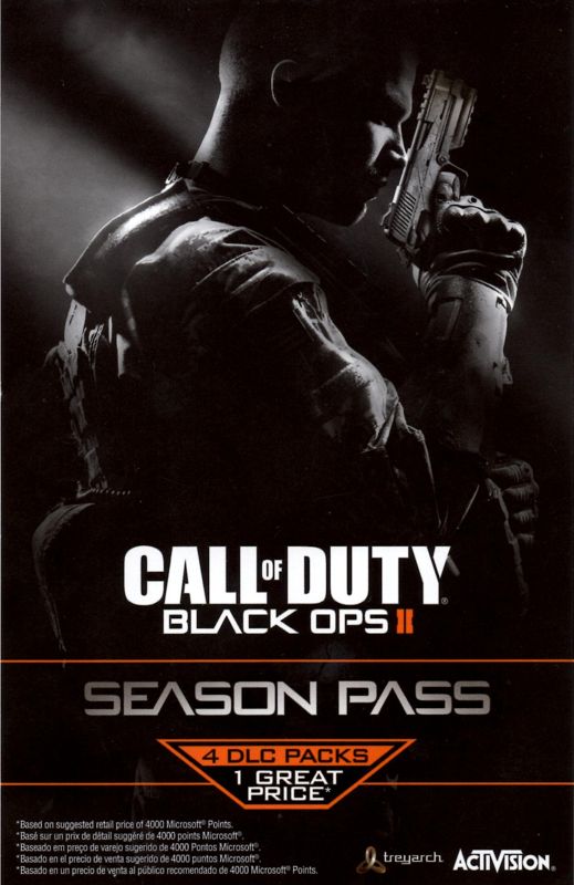 Advertisement for Call of Duty: Black Ops II (Xbox 360): Front