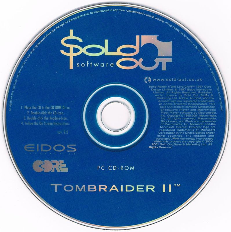 Media for Tomb Raider II (Windows) (Sold Out Software 2.2 release)