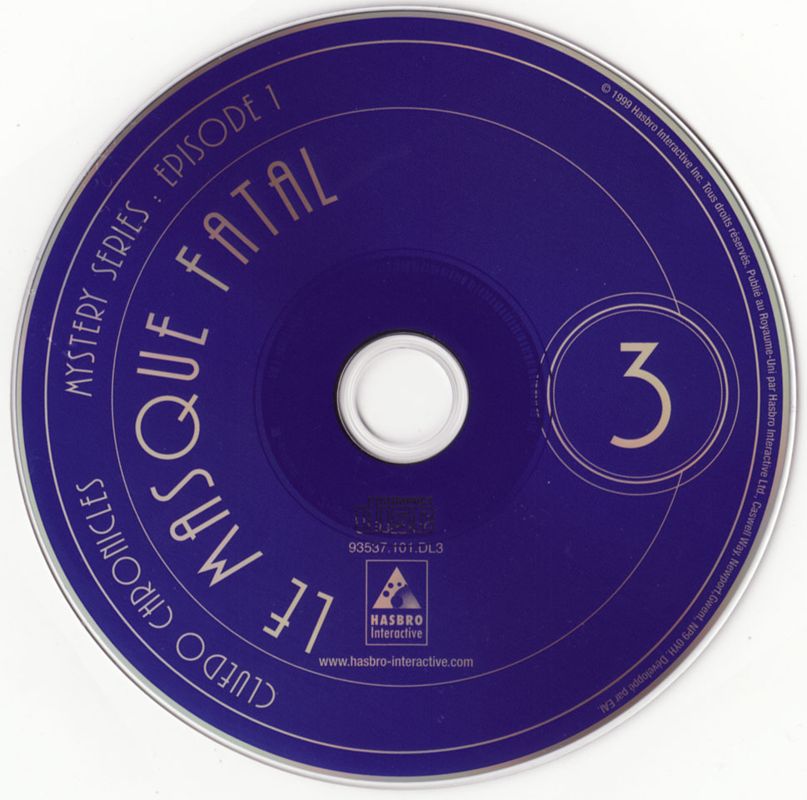 Media for Clue Chronicles: Fatal Illusion (Windows): Disc 3