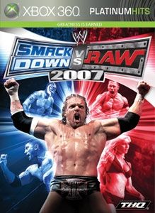 Front Cover for WWE Smackdown vs. Raw 2007 (Xbox 360) (Games on Demand Platinum Hits release)