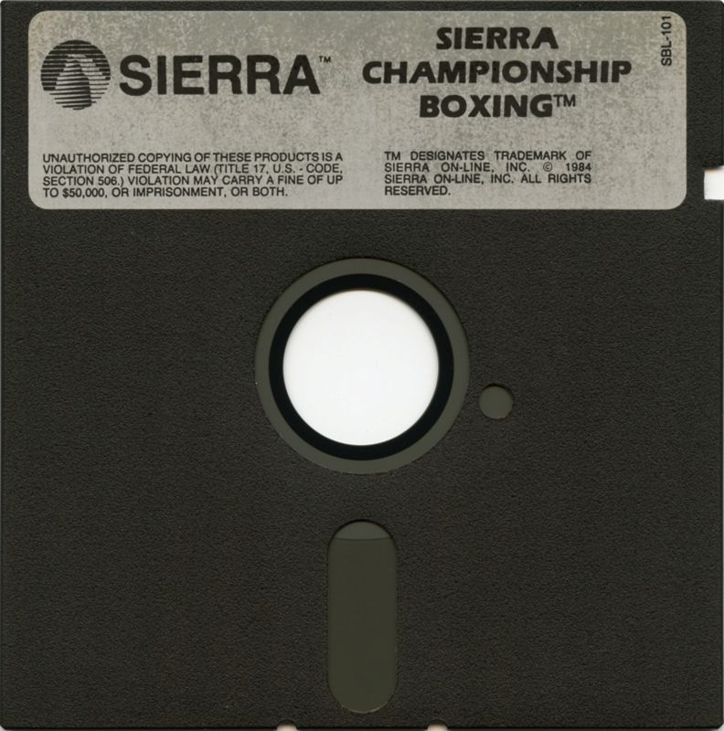 Media for Sierra Championship Boxing (PC Booter)