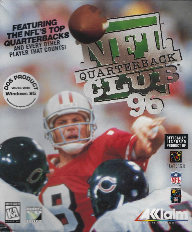 NFL Quarterback Club 96 cover or packaging material - MobyGames
