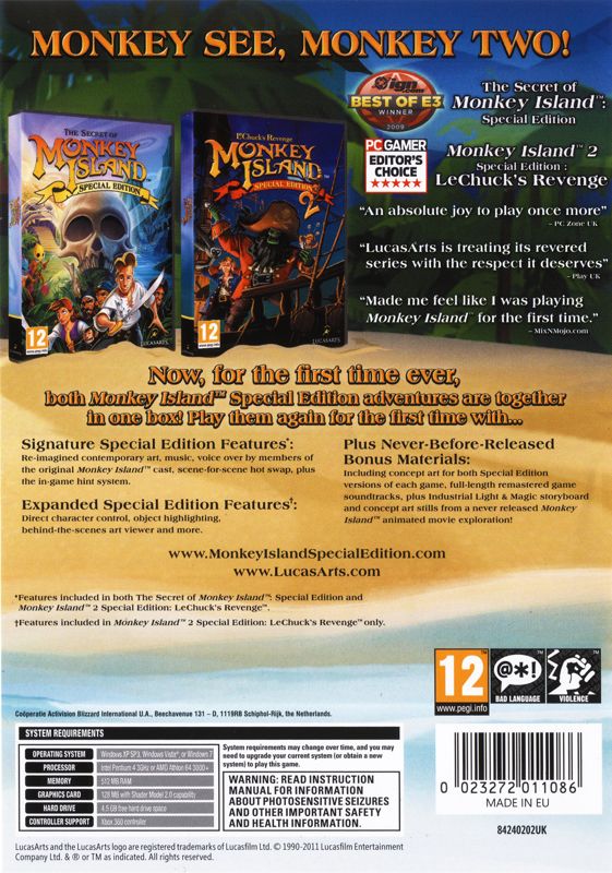 Front Cover for Monkey Island: Special Edition Bundle (Windows)