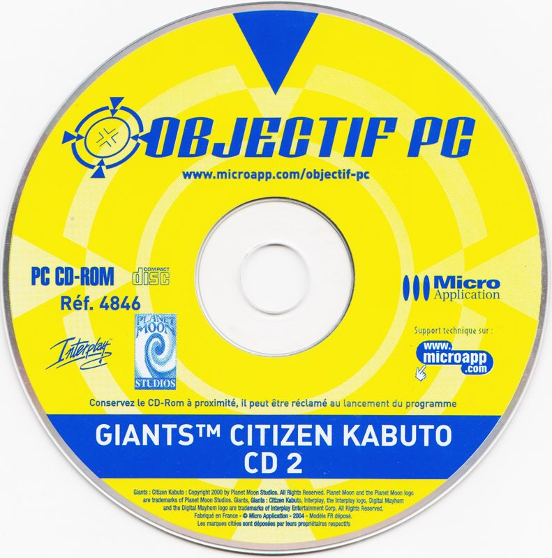 Media for Giants: Citizen Kabuto (Windows) (Objectif PC release (Micro Application 2004)): Disc 2