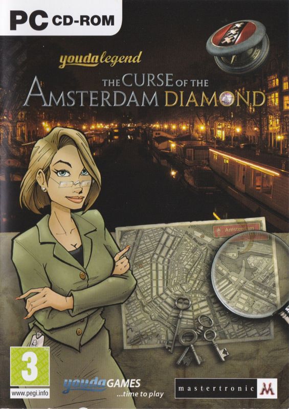 Front Cover for Youda Legend: The Curse of the Amsterdam Diamond (Windows) (Mastertronic release)