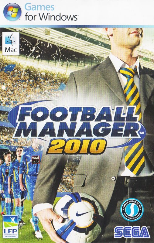 Manual for Football Manager 2010 (Macintosh and Windows): Front (16-page)
