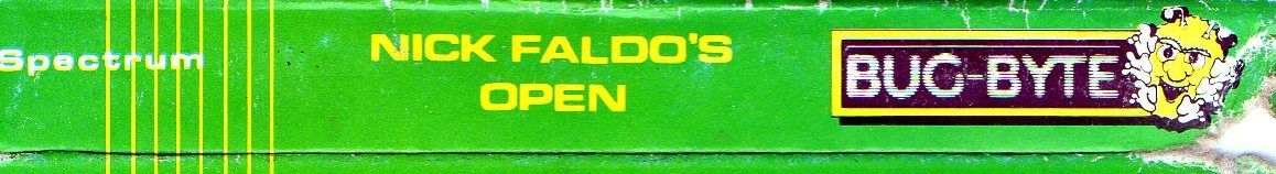 Spine/Sides for Nick Faldo Plays The Open (ZX Spectrum) (Bug Byte budget release)