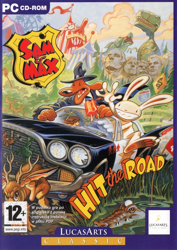 Front Cover for Sam & Max: Hit the Road (DOS and Windows) (LucasArts Classic release)