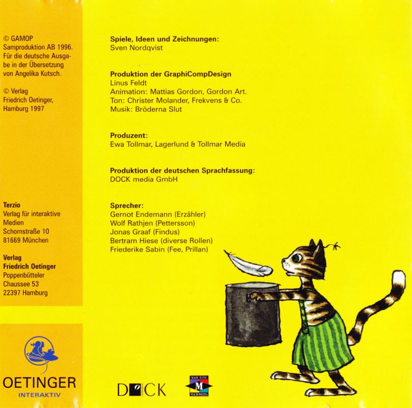 Other for Pettson o Findus i snickarbon (Macintosh and Windows 16-bit) (Re-release): Inside - Left