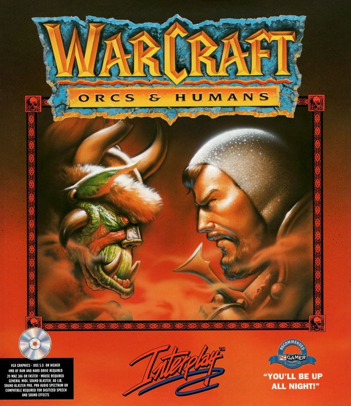Front Cover for WarCraft: Orcs & Humans (DOS) (CD-ROM Version)