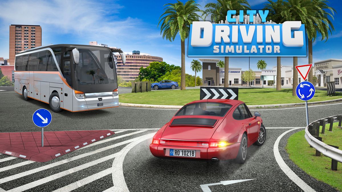 Front Cover for Car Caramba: Driving Simulator (Nintendo Switch) (download release)