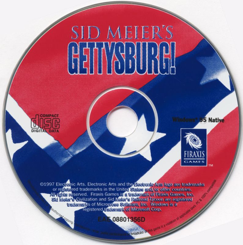 Media for Sid Meier's Gettysburg! (Windows) (EA Classics release)