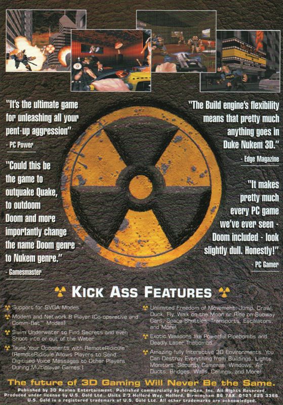 Advertisement for Johnny Bazookatone (DOS): Back