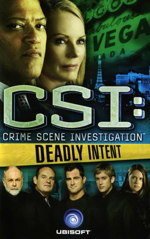 Manual for CSI: Crime Scene Investigation - Deadly Intent (Windows): Front