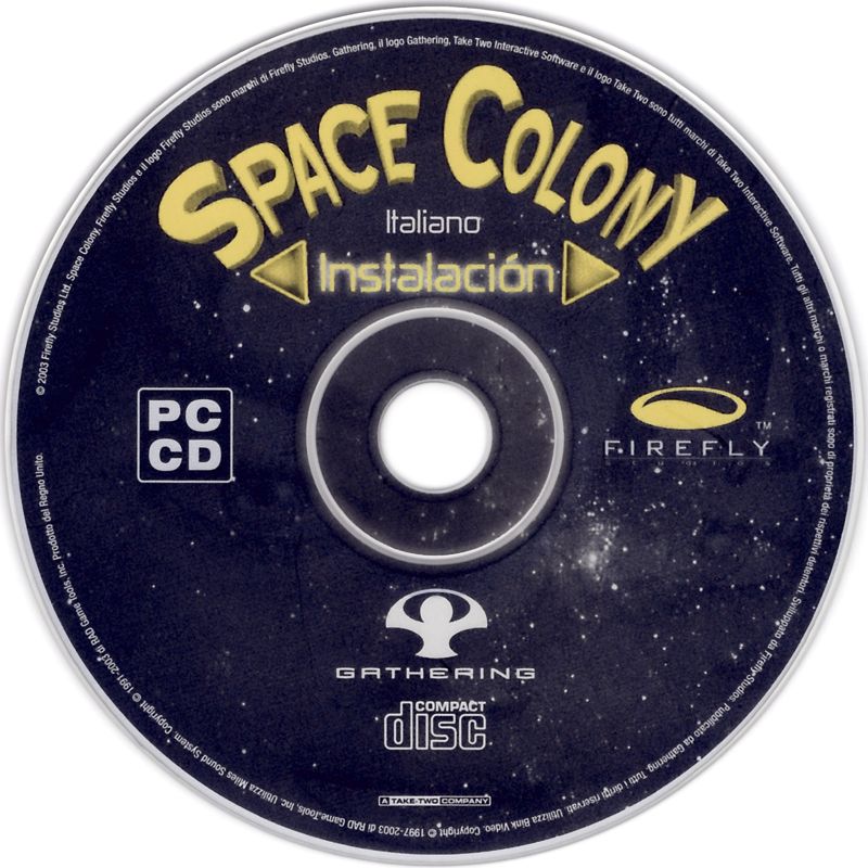 Media for Space Colony (Windows): Install Disc