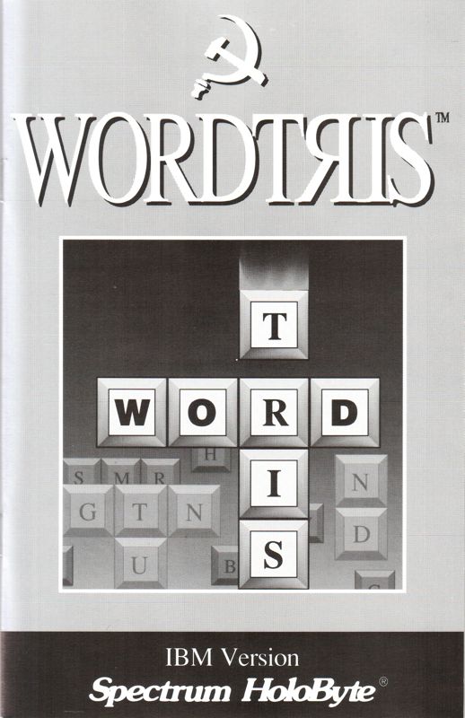 Manual for Wordtris (DOS) (Dual Media Release)